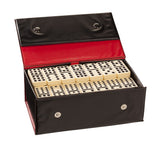 Double Twelve Dominoes - Ivory Colored Tiles, Thick Size